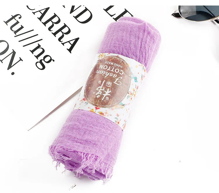 Layali Cotton Crinkle Hijab Handmade - Groß, weich & wärmend für jede Jahreszeit