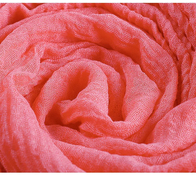 Layali Cotton Crinkle Hijab Handmade - Groß, weich & wärmend für jede Jahreszeit