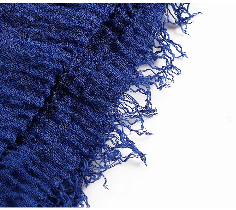 Layali Cotton Crinkle Hijab Handmade - Groß, weich & wärmend für jede Jahreszeit