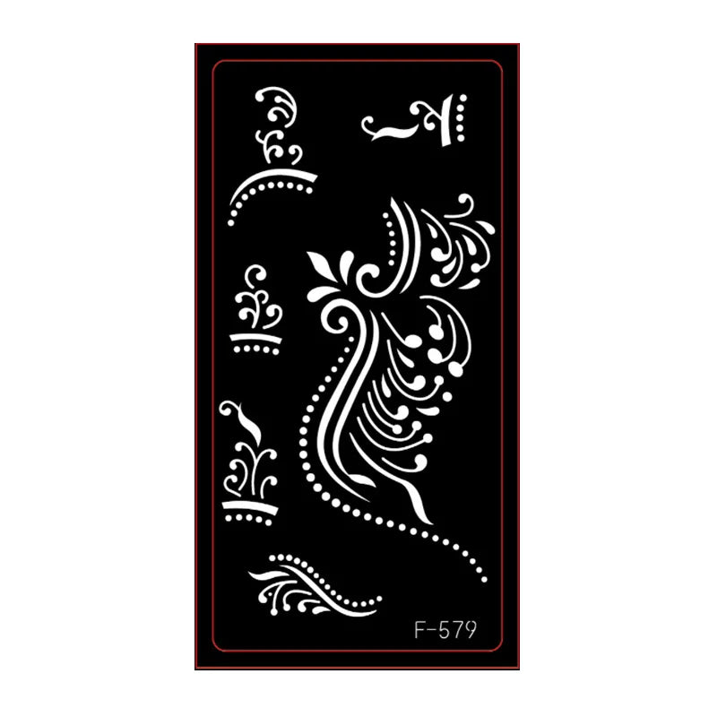 Henna Tattoo Schablone – Wiederverwendbar für temporäre Hand-Tattoos