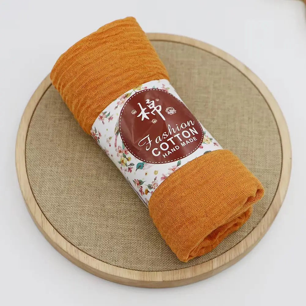 Layali Cotton Crinkle Hijab Handmade - Groß, weich & wärmend für jede Jahreszeit