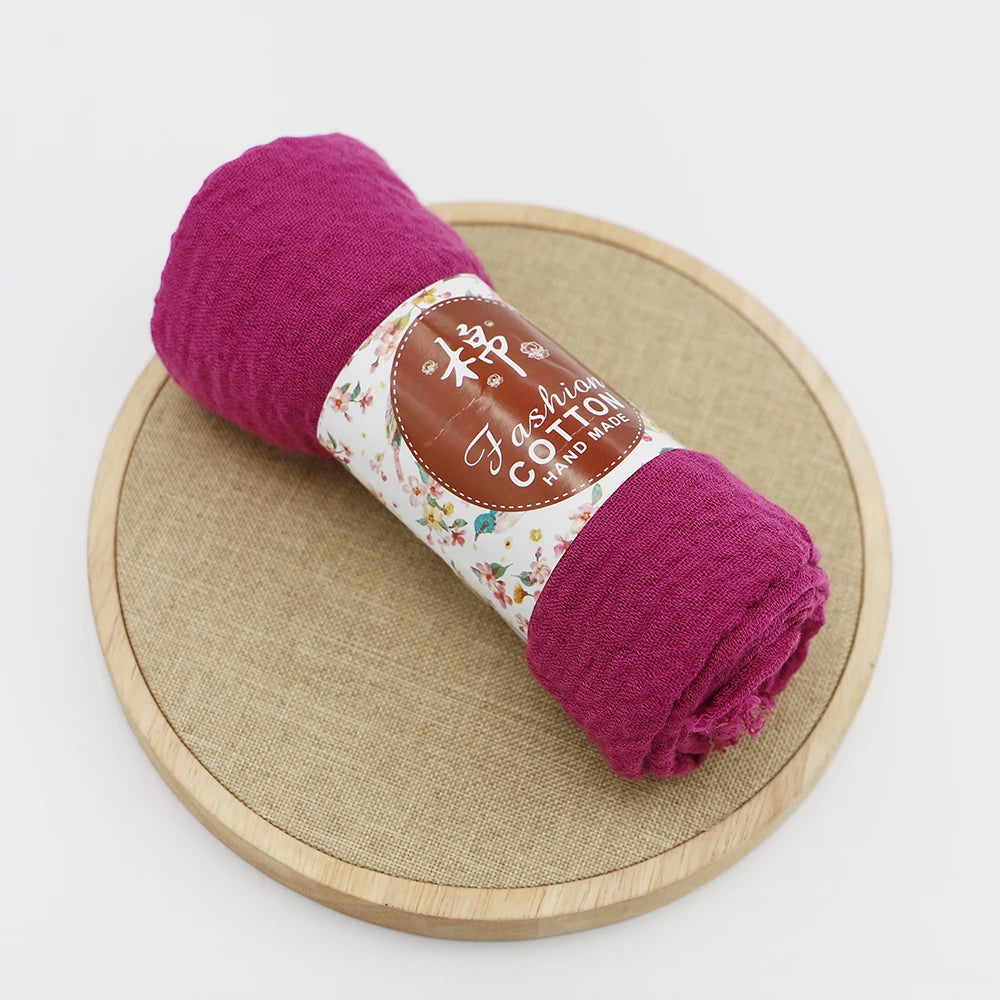 Layali Cotton Crinkle Hijab Handmade - Groß, weich & wärmend für jede Jahreszeit