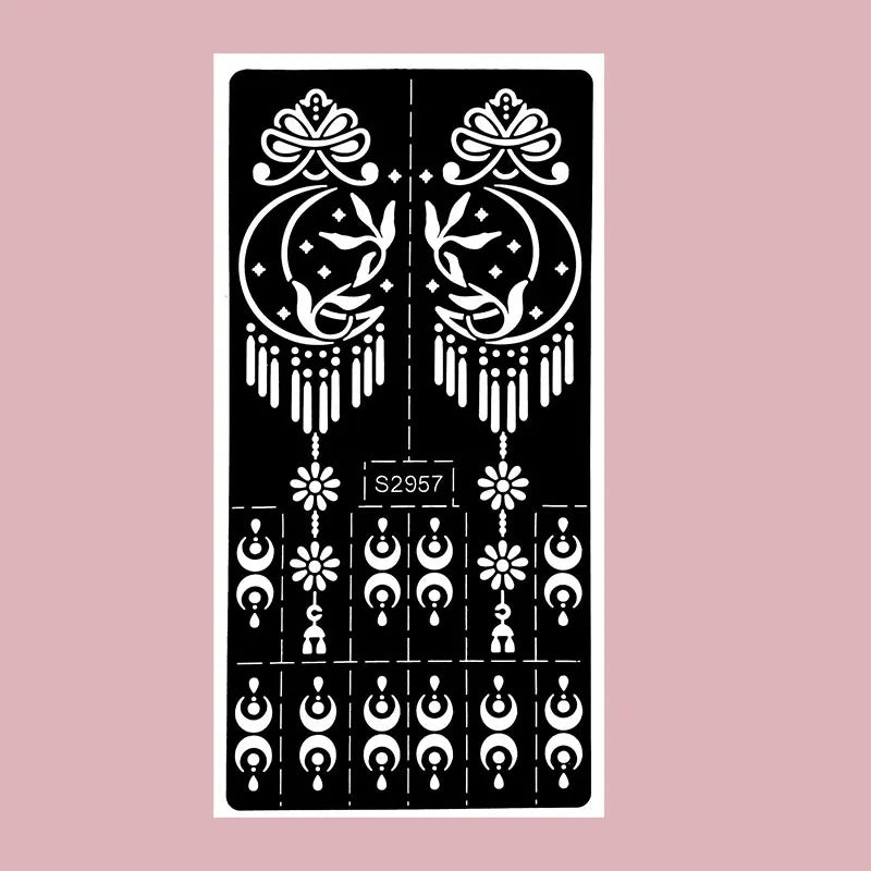 đ Layali Henna-Schablone âMoon Flowerâ â Ramadan-Edition fĂŒr HĂ€nde & Körperkunst âš
