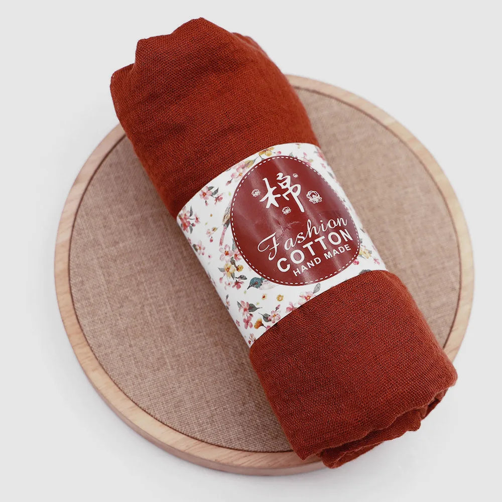 Layali Cotton Crinkle Hijab Handmade - Groß, weich & wärmend für jede Jahreszeit
