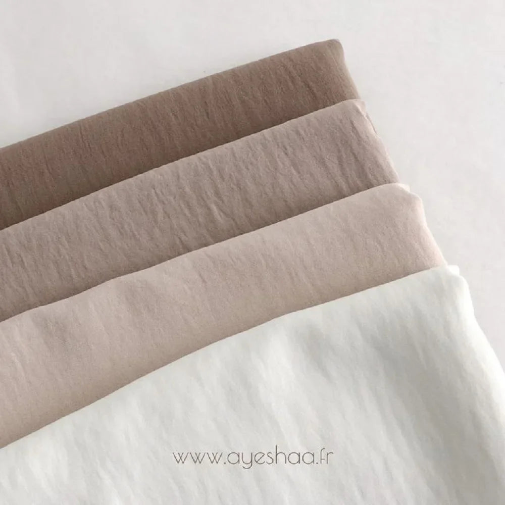 Layali Exklusiv-Kollektion – Velvet Satin Chiffon Hijab | Elegant - für besondere Momente