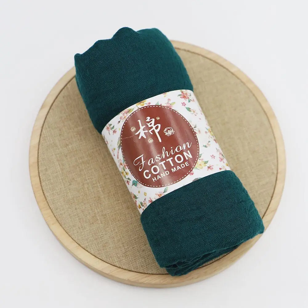 Layali Cotton Crinkle Hijab Handmade - Groß, weich & wärmend für jede Jahreszeit