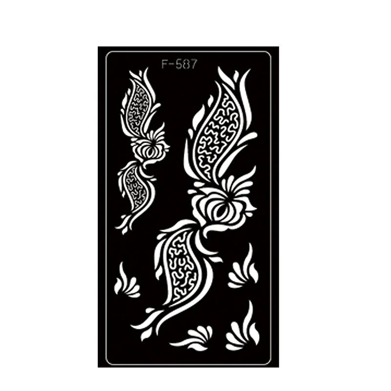 Henna Tattoo Schablone – Wiederverwendbar für temporäre Hand-Tattoos