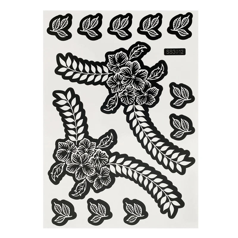 Flower Henna Tattoo Schablone – Hand & Körper Schablone für Frauen | Ideal für Festivals, Hochzeiten & Körperkunst