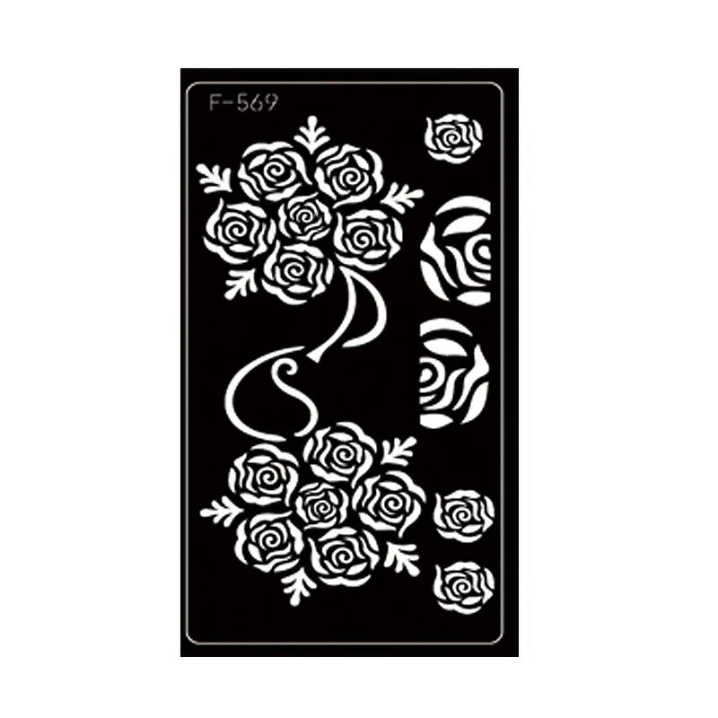 Henna Tattoo Schablone – Wiederverwendbar für temporäre Hand-Tattoos