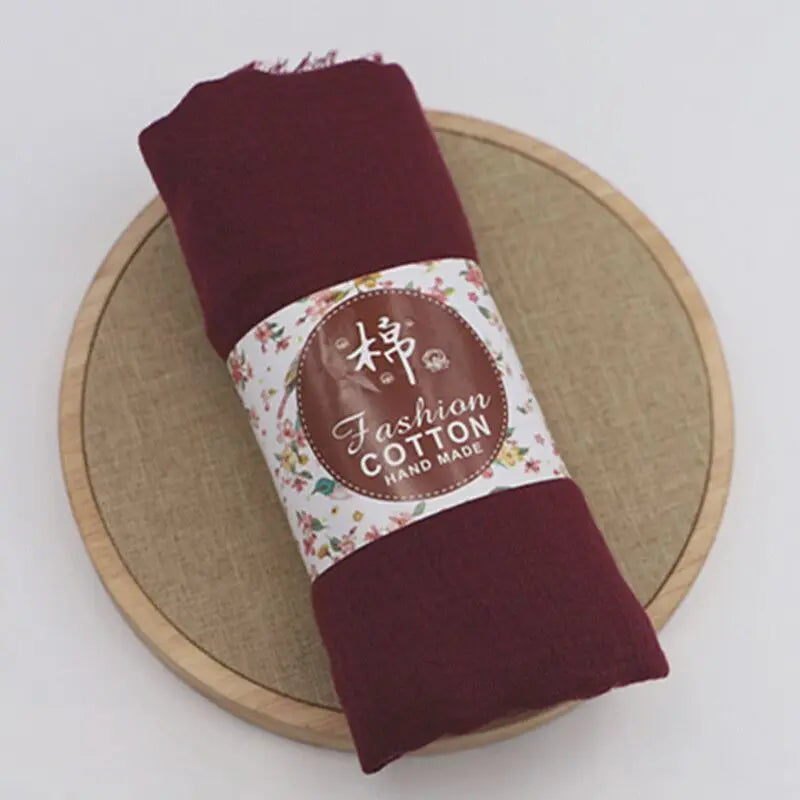 Layali Cotton Crinkle Hijab Handmade - Groß, weich & wärmend für jede Jahreszeit