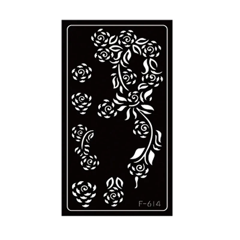 Henna Tattoo Schablone – Wiederverwendbar für temporäre Hand-Tattoos