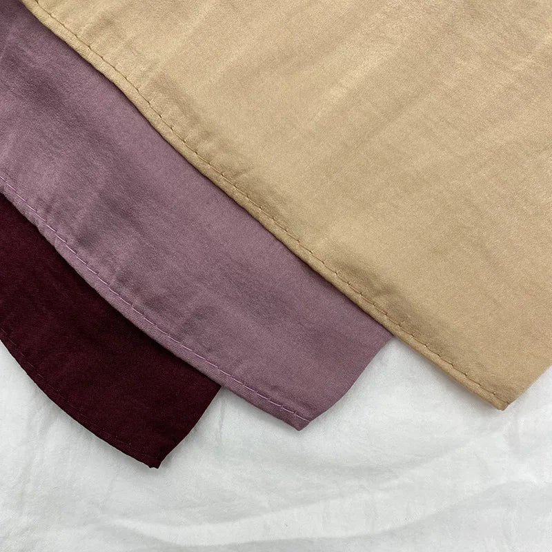 Layali Exklusiv-Kollektion – Velvet Satin Chiffon Hijab | Elegant - für besondere Momente