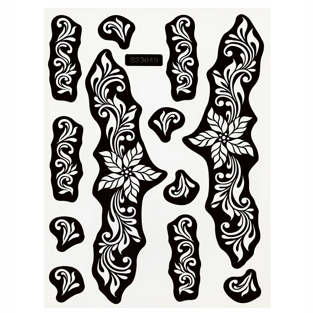 Flower Henna Tattoo Schablone – Hand & Körper Schablone für Frauen | Ideal für Festivals, Hochzeiten & Körperkunst