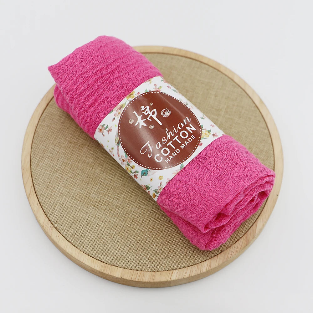 Layali Cotton Crinkle Hijab Handmade - Groß, weich & wärmend für jede Jahreszeit