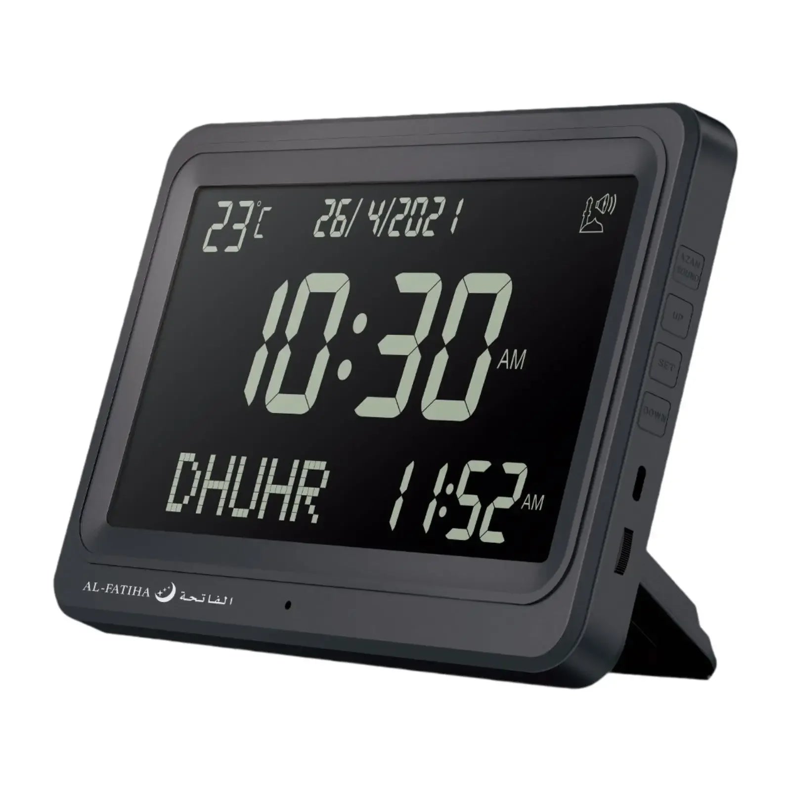 đ Layali â LCD Azan Uhr mit 8 Athan-KlĂ€ngen & Hijri-Kalender | Stilvolle Gebetsuhr fĂŒr Zuhause & BĂŒro