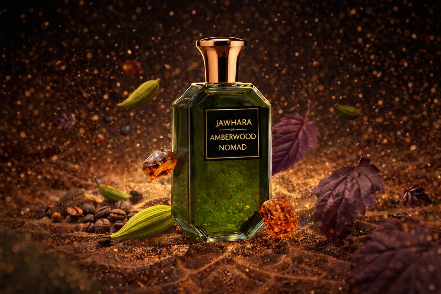 💎 JAWHARA Luxus Parfum 🌙 | Sweet Dates 🌴 Golden Nectar 🍯 Amberwood Nomad 🪵 | 100 ml Unisex Eau de Parfum