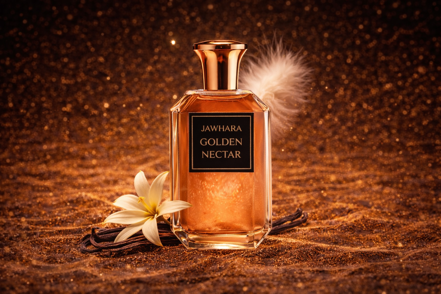 💎 JAWHARA Luxus Parfum 🌙 | Sweet Dates 🌴 Golden Nectar 🍯 Amberwood Nomad 🪵 | 100 ml Unisex Eau de Parfum