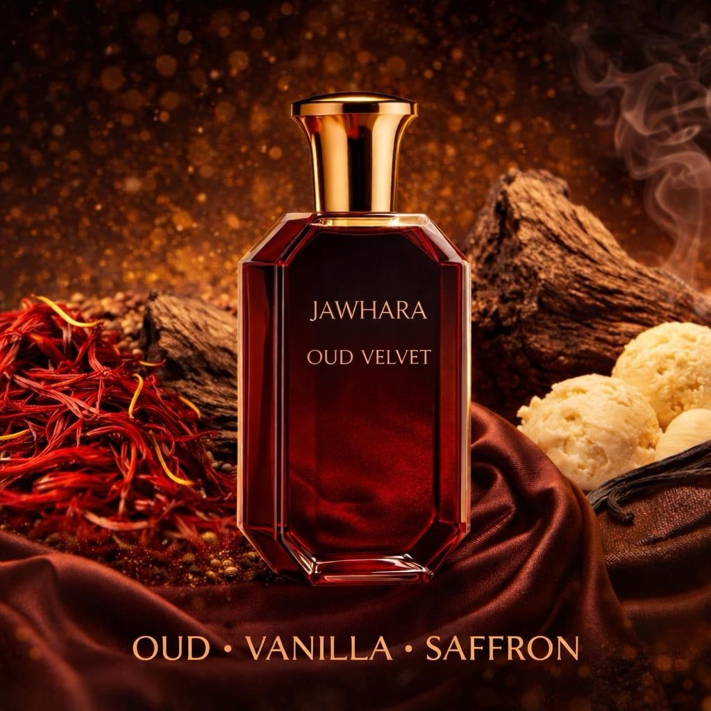 🌺 Layali Store Jawhara Oud Velvet – Eau de Parfum 100ml, Luxuriöser Duft aus Oud