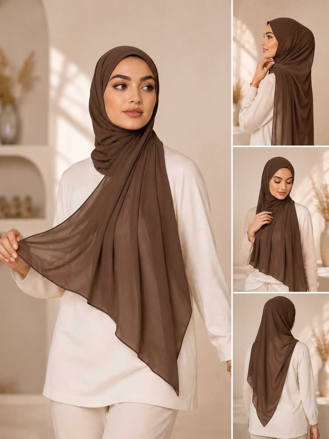 “Layali Premium Chiffon Hijab – airy &amp; stylish for every Occasion