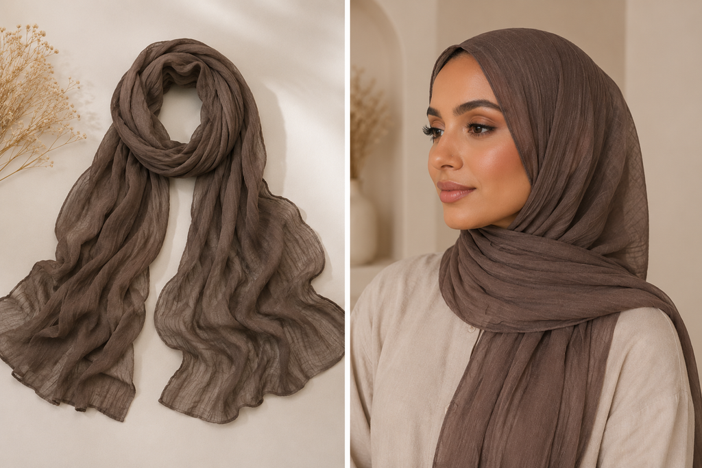 Layali Crinkle Rayon Hijab – Leicht & Elegant