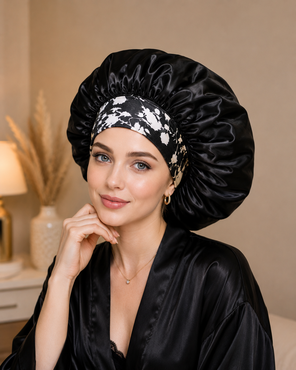 Layali Satin Schlafhaube – Sanfter Schutz für dein Haar