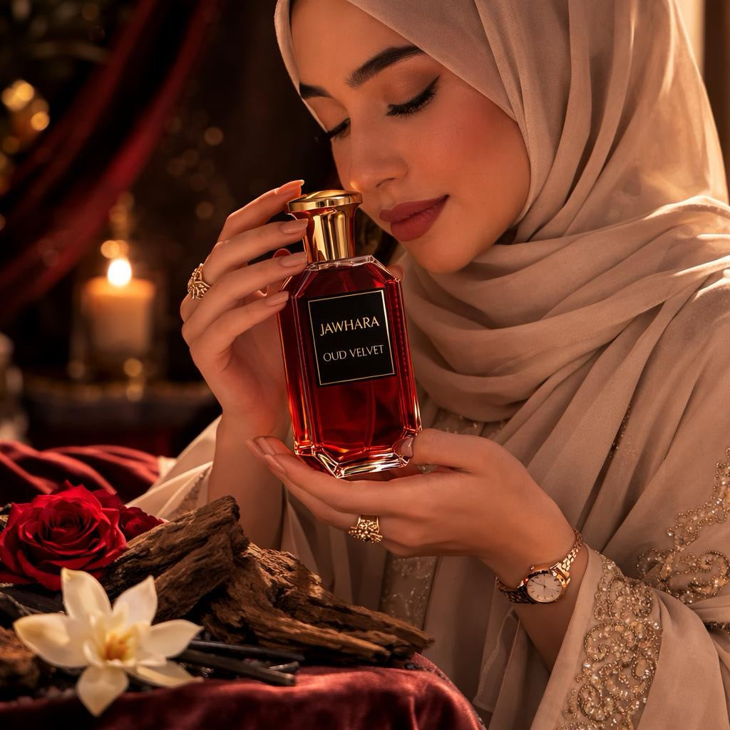 🌺 Layali Store Jawhara Oud Velvet – Eau de Parfum 100ml, Luxuriöser Duft aus Oud