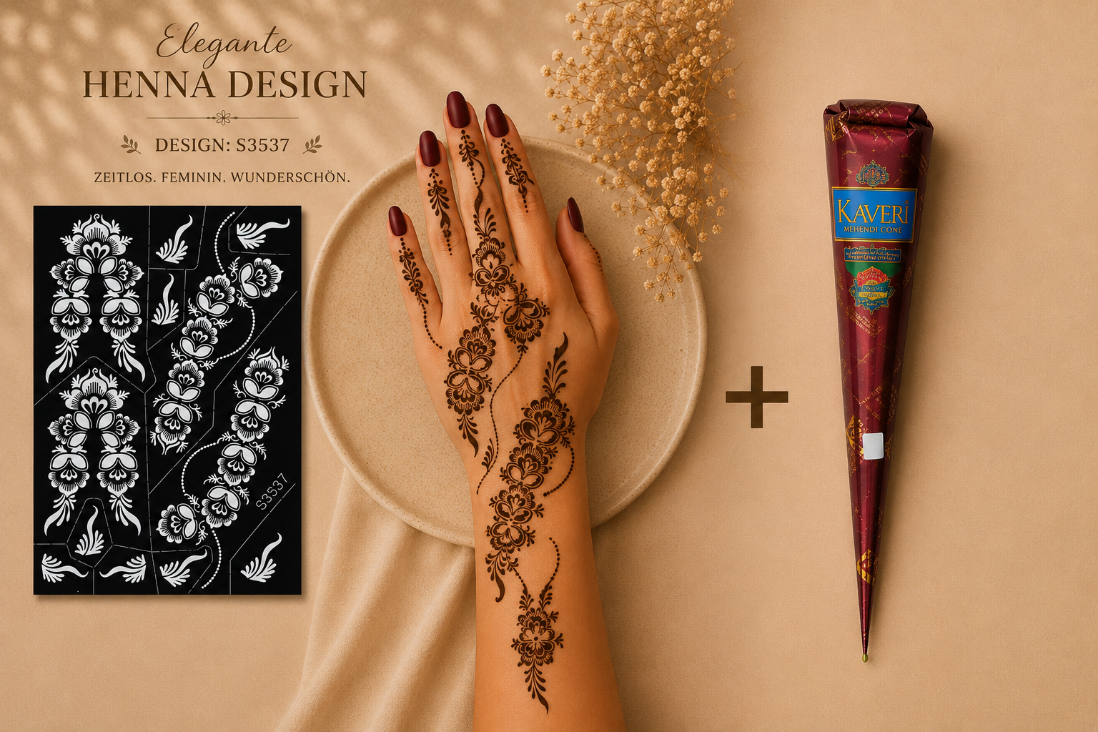 Layali Natural Brown Henna Cream – Temporäre Tattoo Creme
