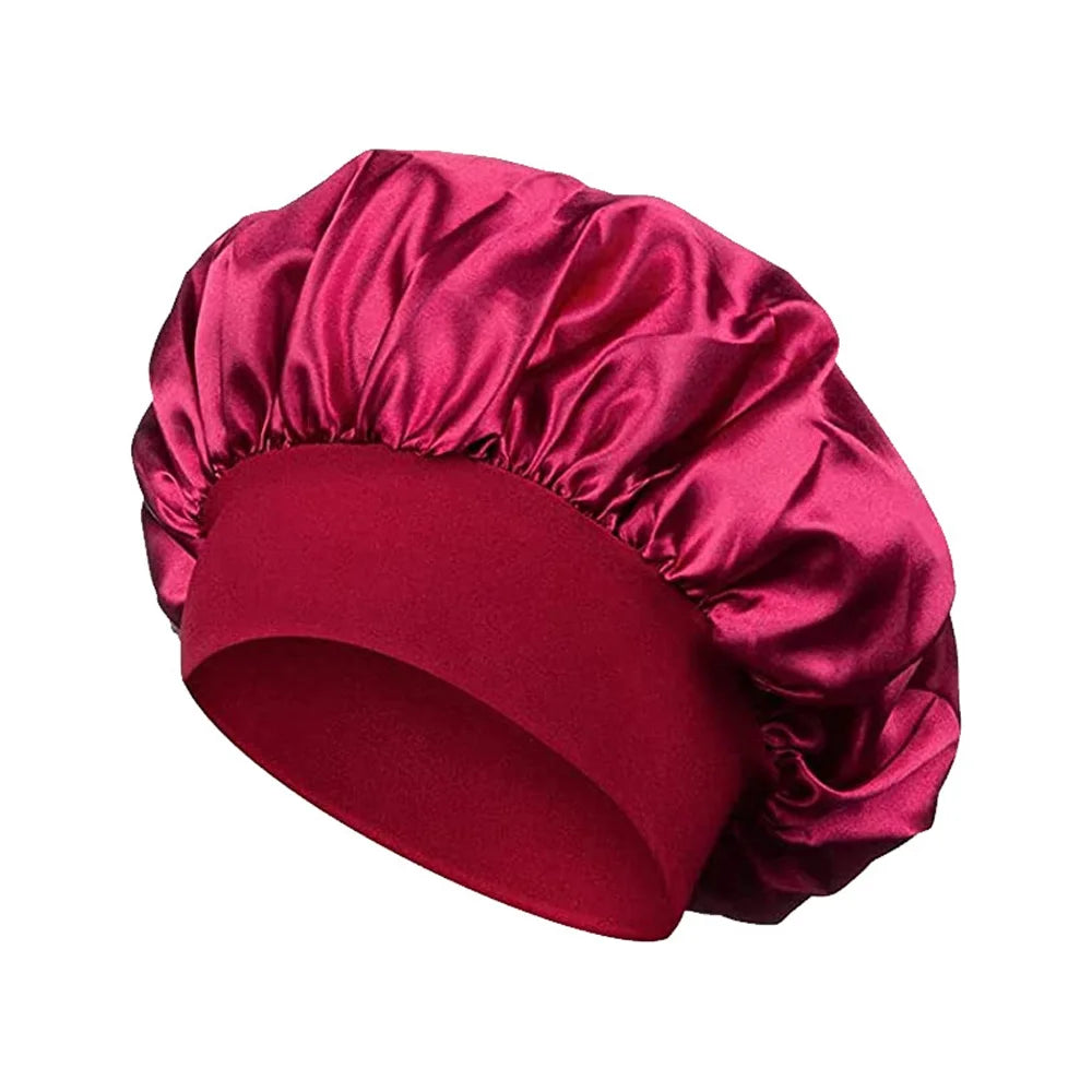 💤 Satin Schlafhaube für Damen & Herren – Komfortable Nachtmütze für Haarpflege, Schutz & Stil