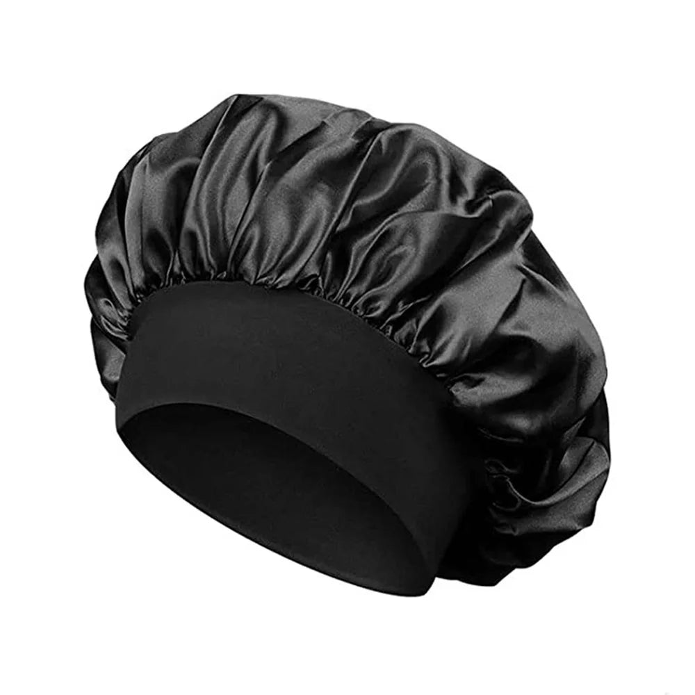 💤 Satin Schlafhaube für Damen & Herren – Komfortable Nachtmütze für Haarpflege, Schutz & Stil