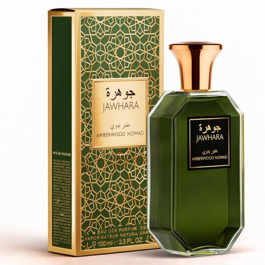 💎 JAWHARA Luxus Parfum 🌙 | Sweet Dates 🌴 Golden Nectar 🍯 Amberwood Nomad 🪵 | 100 ml Unisex Eau de Parfum