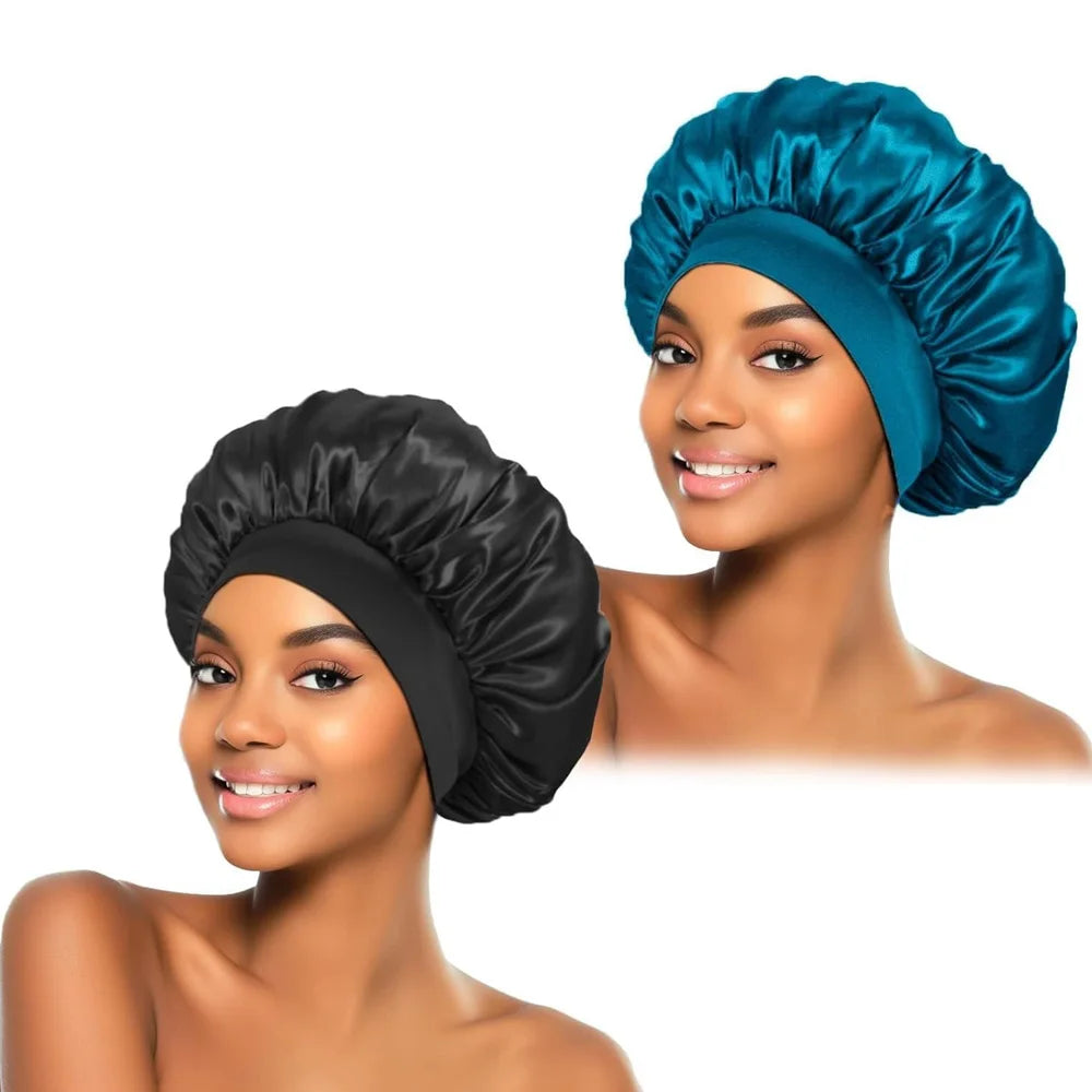 💤 Satin Schlafhaube für Damen & Herren – Komfortable Nachtmütze für Haarpflege, Schutz & Stil