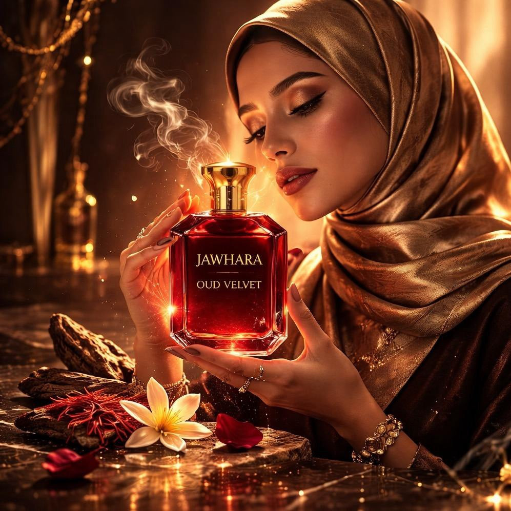 🌺 Layali Store Jawhara Oud Velvet – Eau de Parfum 100ml, Luxuriöser Duft aus Oud