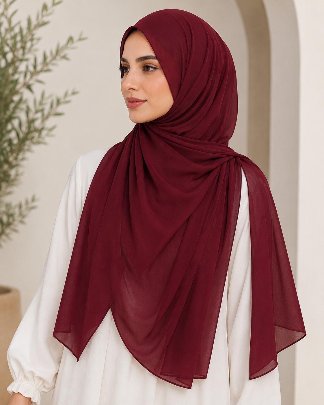 Layali Premium Chiffon Hijab – Elegant & Luftig