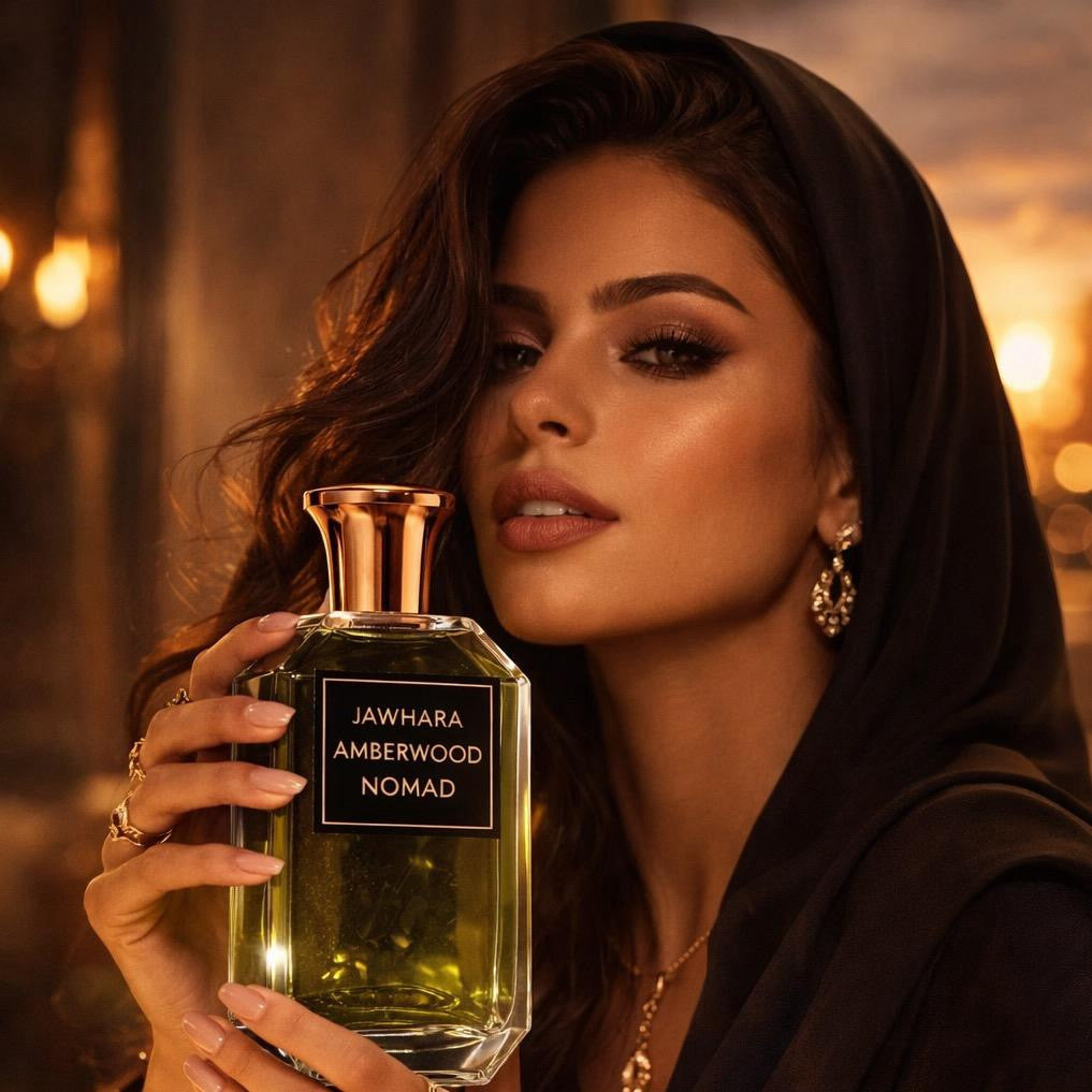 💎 JAWHARA Luxus Parfum 🌙 | Sweet Dates 🌴 Golden Nectar 🍯 Amberwood Nomad 🪵 | 100 ml Unisex Eau de Parfum