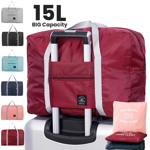 Faltbare Reisetasche – Handgepäck für Flugreisen | Leichte, geräumige Weekender-Tasche für Damen & Mädchen