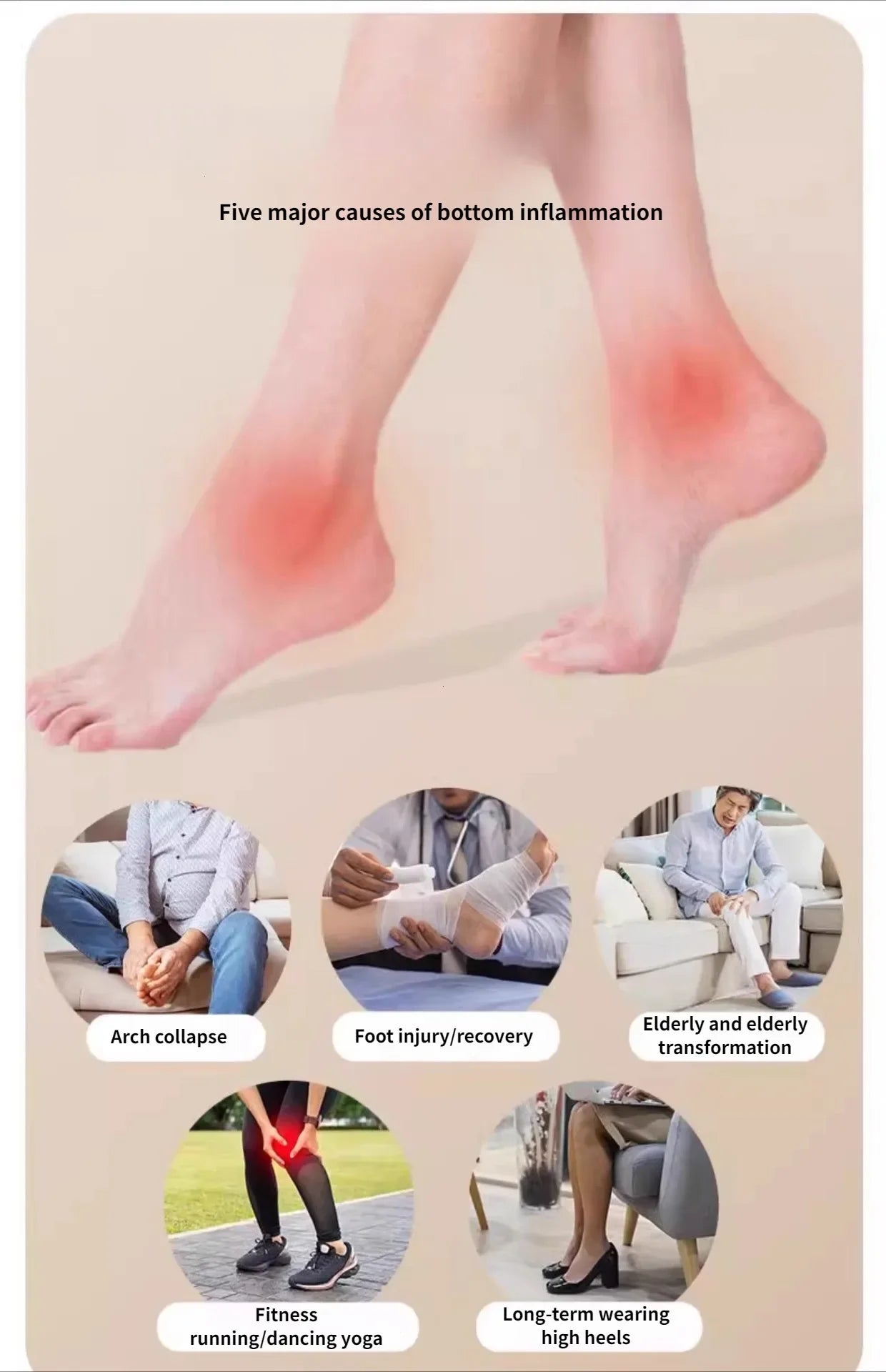 Fußroller Massager – Yoga & Plantarfaszie Trainer | Massagebrett zur Muskelentspannung & Durchblutungsförderung