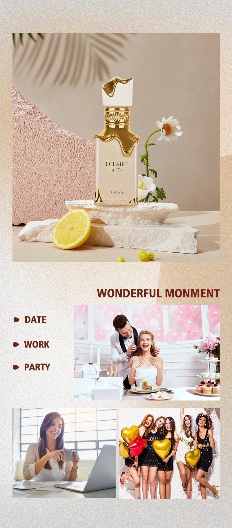 ✨ Lattafa Eclaire – Eau de Parfum (100 ml) | Exklusiv bei Layali 🌸 Süßer, langanhaltender Gourmand-Duft für Damen