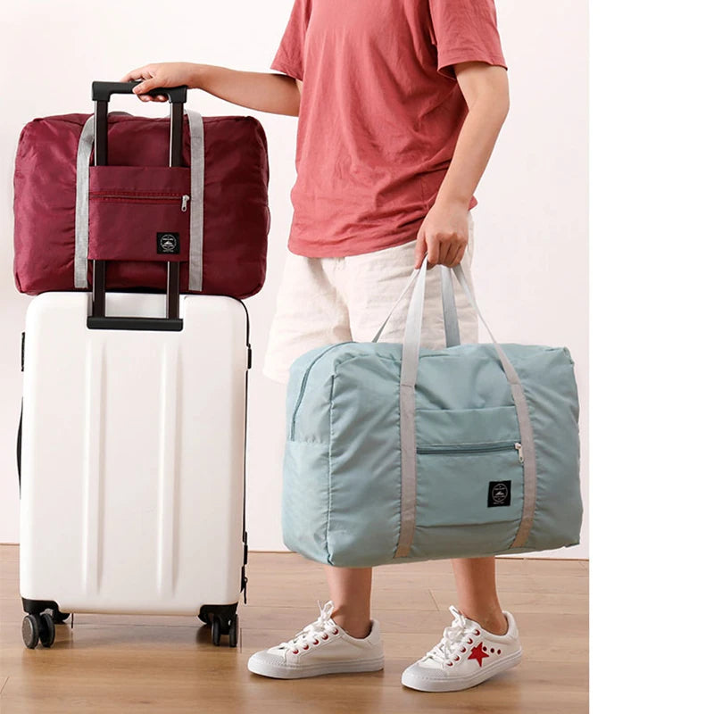 Faltbare Reisetasche – Handgepäck für Flugreisen | Leichte, geräumige Weekender-Tasche für Damen & Mädchen