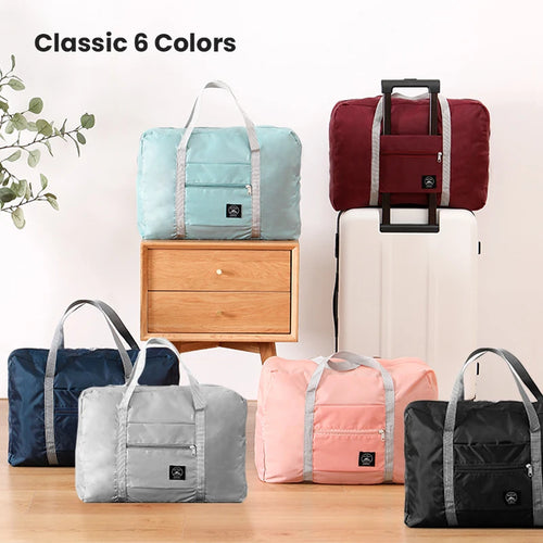 Faltbare Reisetasche – Handgepäck für Flugreisen | Leichte, geräumige Weekender-Tasche für Damen & Mädchen