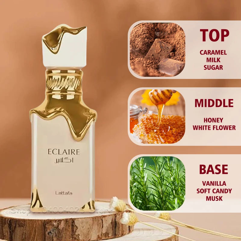 ✨ Lattafa Eclaire – Eau de Parfum (100 ml) | Exklusiv bei Layali 🌸 Süßer, langanhaltender Gourmand-Duft für Damen