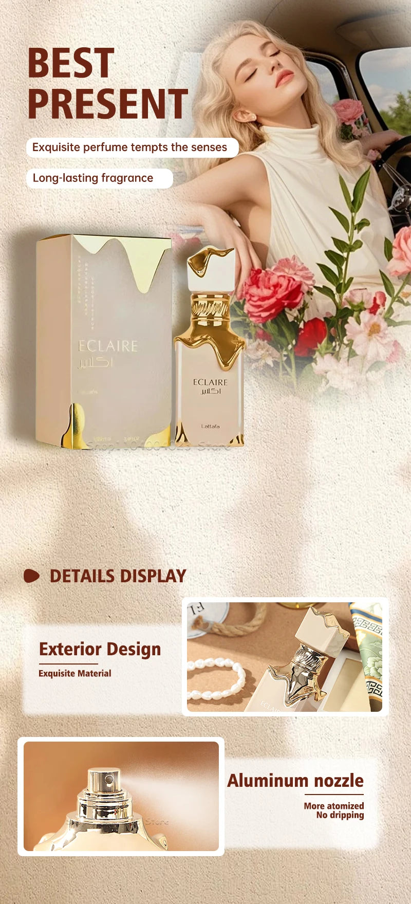 ✨ Lattafa Eclaire – Eau de Parfum (100 ml) | Exklusiv bei Layali 🌸 Süßer, langanhaltender Gourmand-Duft für Damen