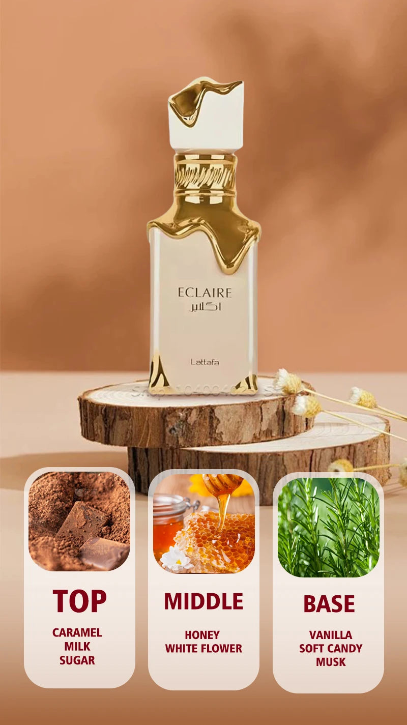 ✨ Lattafa Eclaire – Eau de Parfum (100 ml) | Exklusiv bei Layali 🌸 Süßer, langanhaltender Gourmand-Duft für Damen
