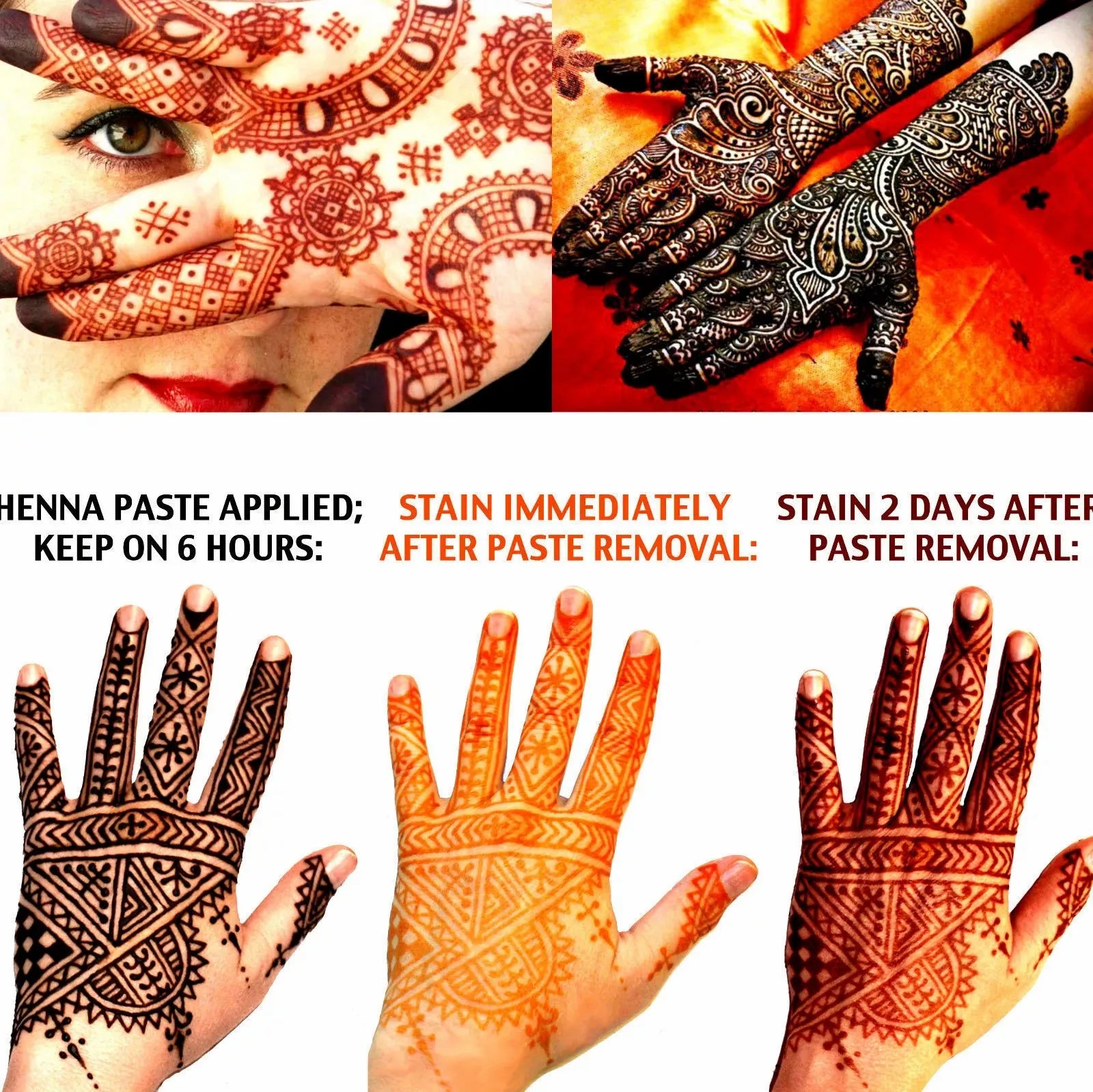 ✨🌺 Layali Natural Brown Henna Cream – Temporäre Tattoo Creme 🌺✨