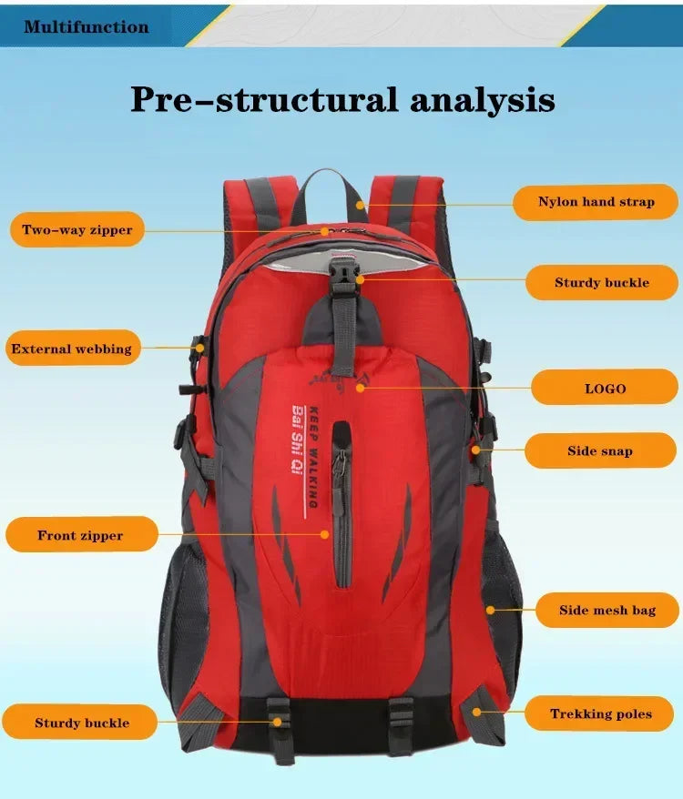 🎒 Layali Outdoor-Rucksack 30 L – wasserdicht & robust für Wandern, Klettern & Reisen