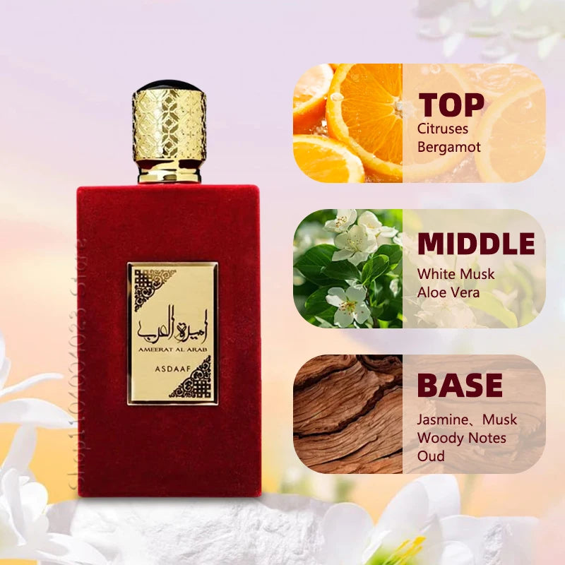🌹 Ameerat Al Arab (Lattafa Asdaaf)– Eau de Parfum (100 ml) | Exklusiv bei Layali ✨ Eleganter, orientalisch-floraler Duft für Damen