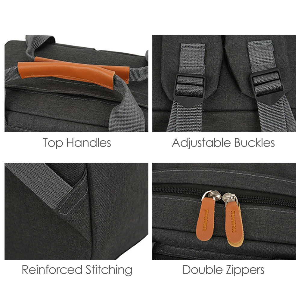 🎒 Layali 3-teiliges Laptop-Rucksack-Set – wasserabweisend & praktisch für Alltag & Reisen