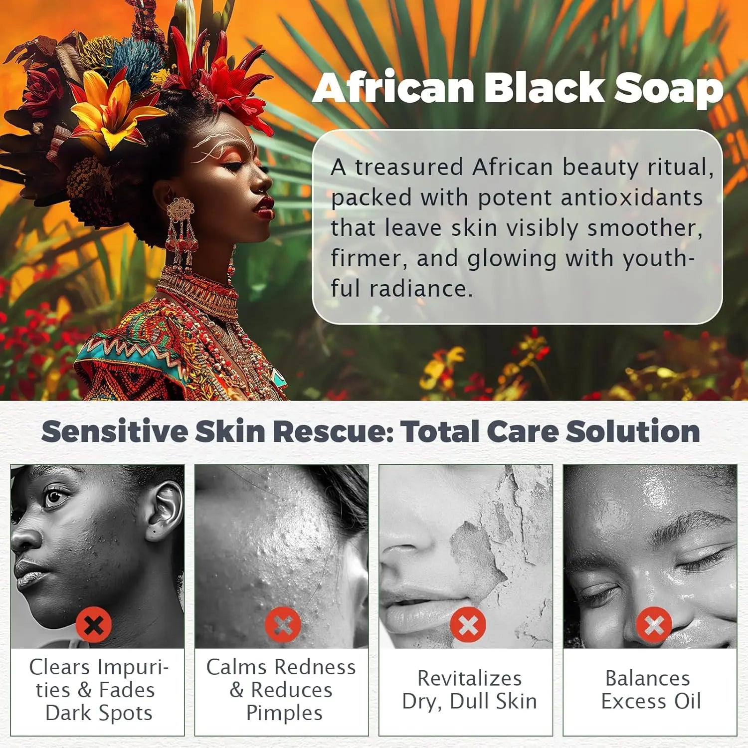 Raw African Black Soap – Für fettige Haut, dunkle Flecken & ein strahlendes Hautbild
